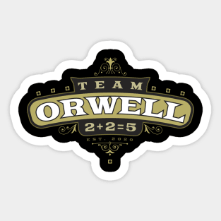 Team ORWELL Dark Sticker